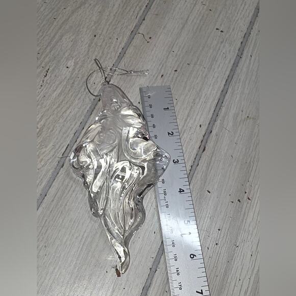 Vtg Mary Joseph Jesus Clear Ornament  Nativity Holiday Christmas Decor Religious - Picture 6 of 6